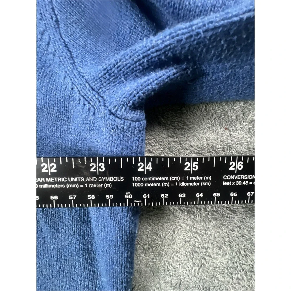 Polo Ralph Lauren Men XL 1/4 Zip Pullover Sweater Blue Long Sleeve Heavy w/ Pony